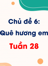 Chủ đề 7 Gia đình em  Tuần 28